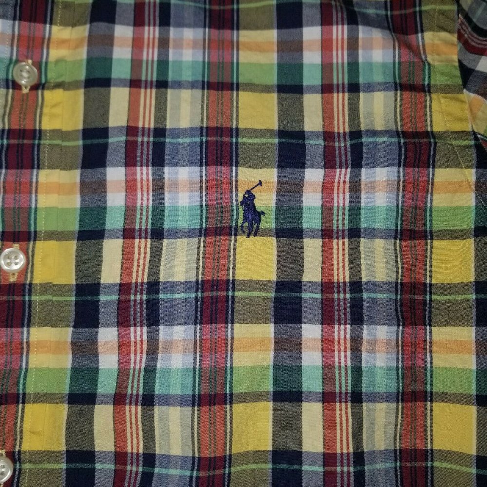 Ralph Lauren Colorful Plaid Long Sleeve Shirt - Picture 7 of 8